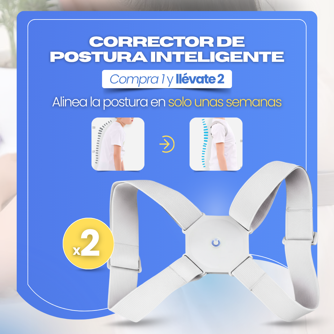 Corrector De Postura Inteligente - Compra 1 y Llévate 2 GRATIS 🎁